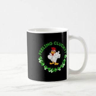 Sich glucksend fühlen - Lustiges Huhn St. Patrick- Kaffeetasse