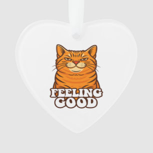 Sich gut fühlen Coole Katze Ornament