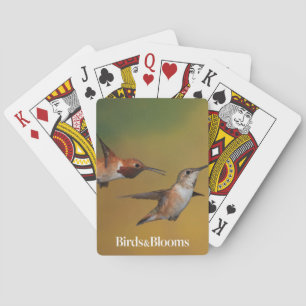 Sich hin- und herbewegender Rufous Kolibri Spielkarten