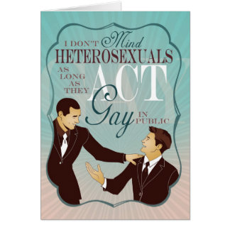 Sich homosexuell geben
