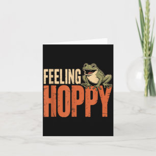 Sich hoppy lustig Tier Frosch Liebhaber Geburtstag Karte