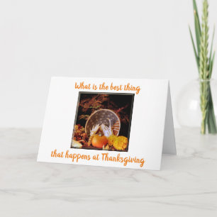 SICH MIT FAMILIE UND FREUNDEN ZU THANKSGIVING TREF KARTE