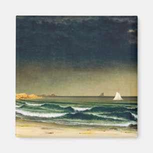 Sich nähernder Sturm Strand von Martin Johnson He Magnet