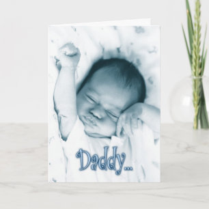 Sich reckendes Baby Boy - Vatertag vom Sohn Karte
