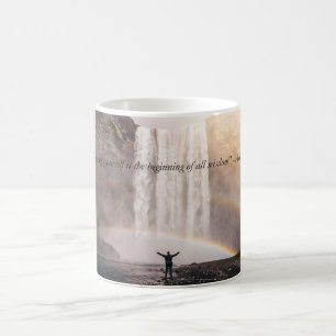 Sich selbst kennen Zitat - Tasse