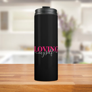 Sich Selbst Lieben Selbstliebe Typografie Thermosbecher
