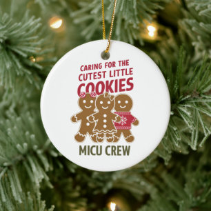 Sich um die süßesten kleinen Kekse kümmern Nicu-Kr Keramik Ornament