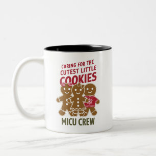 Sich um die süßesten kleinen Kekse kümmern Nicu Kr Zweifarbige Tasse