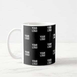 Sich wiederholendes Bild, Design oder Firmenlogo Kaffeetasse