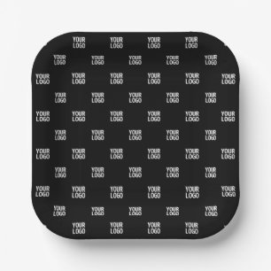 Sich wiederholendes Bild, Design oder Firmenlogo Pappteller