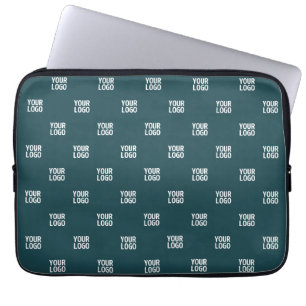 Sich wiederholendes Bild, Design oder Logo Dunke Laptopschutzhülle