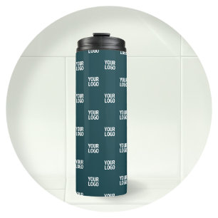 Sich wiederholendes Bild, Design oder Logo Dunke Thermosbecher