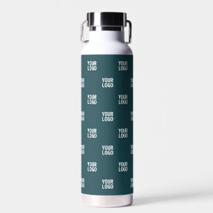 Sich wiederholendes Bild, Design oder Logo   Dunke Trinkflasche