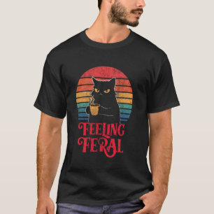 Sich wild fühlendes lustiges Sommer-Katzenliebhabe T-Shirt