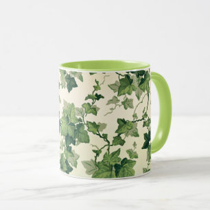 Sich windendes Efeublatt-Muster Tasse
