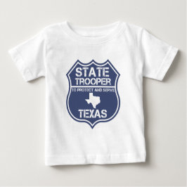 Sich zu schützen und zu dienen Texas-StaatTrooper Baby T-shirt