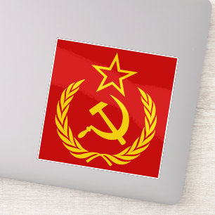 Sichel und Hammer, UdSSR, CCCP, Kommunismus Aufkleber