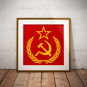 Sichel und Hammer, UdSSR, CCCP, Kommunismus Fotodruck