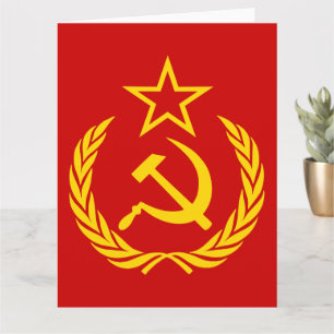 Sichel und Hammer, UdSSR, CCCP, Kommunismus Karte