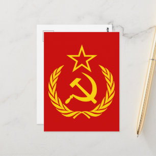 Sichel und Hammer, UdSSR, CCCP, Kommunismus Postkarte