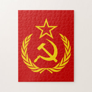 Sichel und Hammer, UdSSR, CCCP, Kommunismus Puzzle