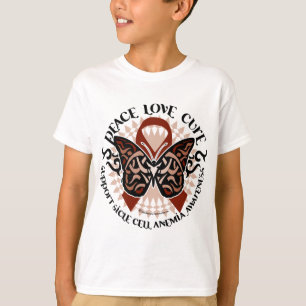 Sichel-Zellen-Anämie-Schmetterling Stammes- T-Shirt