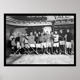 Sichelförmiges Hockey-Team in New York 1911 Poster