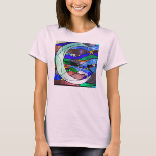 Sichelförmiges Mond-T-Shirt T-Shirt