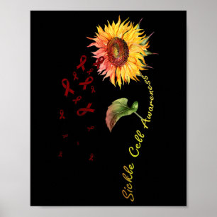 Sichelzellanerkenntnis Sonnenblume Poster