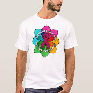 Sichelzellenanämie-Bewusstsein zählt Blütenblätter T-Shirt