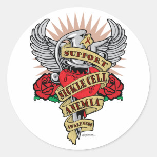 Sichelzellenanämie Runder Aufkleber