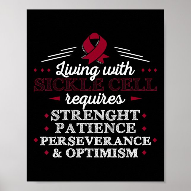 Sichelzellenkrankheit - Geschenk zur Aufklärung de Poster (Vorne)
