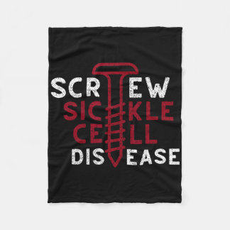 Sichelzellerkrankung Vintage Schraubendrehscheibe Fleecedecke
