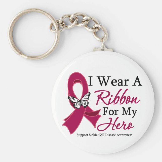 Sichelzellkrankheit Ich trage ein Band für meinen  Schlüsselanhänger (Vorne)