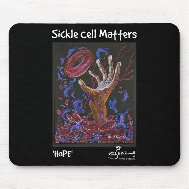 Sichelzellprobleme - Hope Art Mousepad (Vorne)