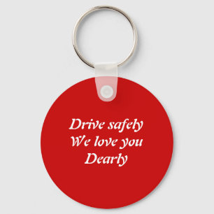 Sicher fahren schlüsselanhänger