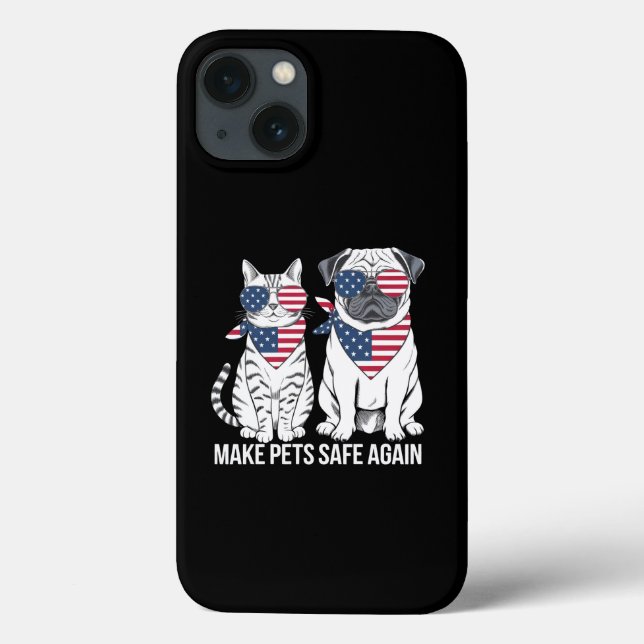 Sicher für Haustiere sorgen Trump Harris Debatten  Case-Mate iPhone Hülle (Rückseite)