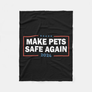 Sicher für Haustiere sorgen Trump Harris-Debatten Fleecedecke
