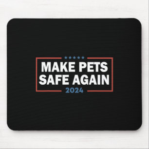 Sicher für Haustiere sorgen Trump Harris-Debatten Mousepad