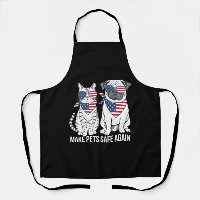 Sicher für Haustiere sorgen Trump Harris Debatten  Schürze (Vorderseite)