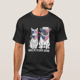 Sicher für Haustiere sorgen Trump Harris Debatten  T-Shirt