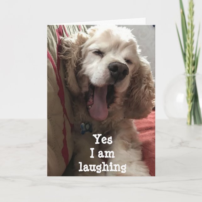 SICHER, ICH LAUGE...DU BIST HEUTE **60*** KARTE (Vorderseite)