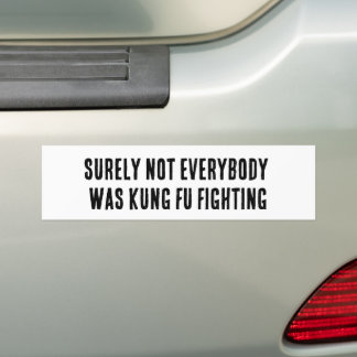 Sicher kämpfte nicht jeder Kung-Fu Autoaufkleber