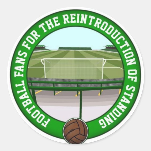 Sicher Stehend Runder Aufkleber (Vorderseite)