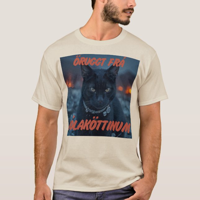 Sicher vor dem Yule-Katze-T-Shirt T-Shirt (Vorderseite)