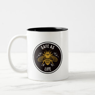 Sicher wie das Leben Zweifarbige Tasse