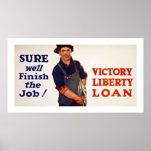 Sicher, wir werden den Job beenden! (Weiß) Poster (Vorne)