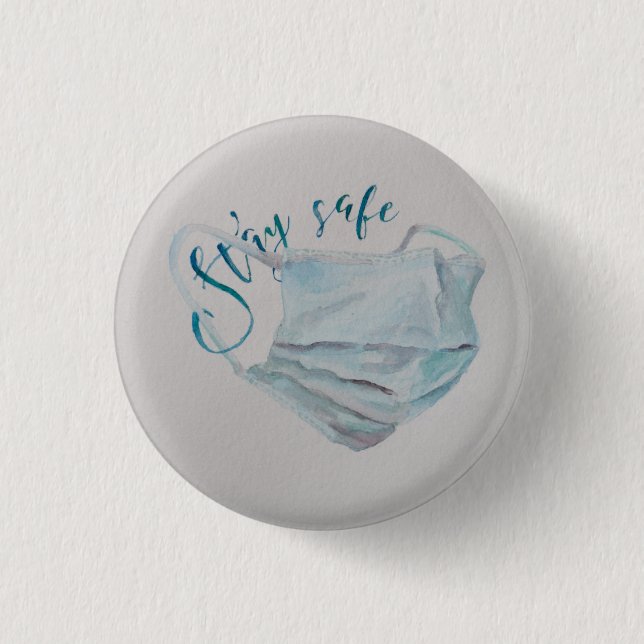 Sichere chirurgische Maske bleibe Button (Vorderseite)