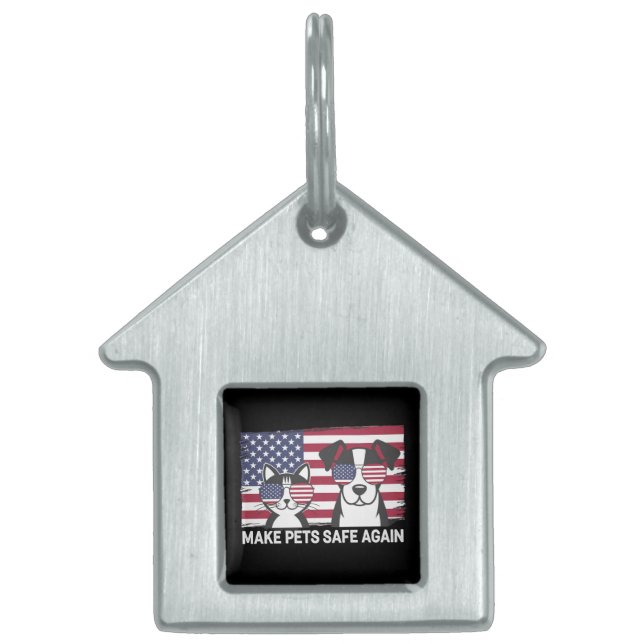 Sichere Haustiere in Trump Harris-Debatte 2024 Tiermarke (Vorderseite)