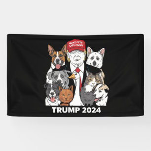 Sichere Haustiere Trump 2024 Rette unsere Haustier Banner